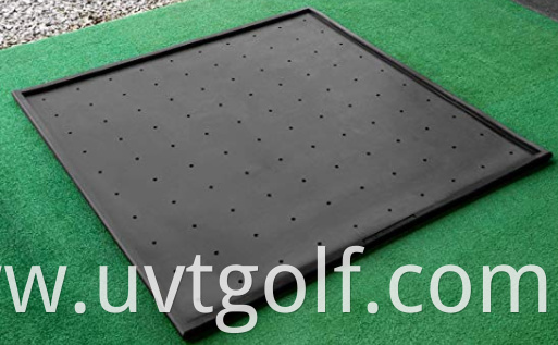 Rubber Golf Mat Base Anti-Skid Protective Rubber Base&Tray For 150x150cm Golf Driving Range Mat